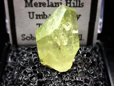 Minerals : Terminated And Transparent Diopside Xtl From Merealni Hills Tanzania • $2.25