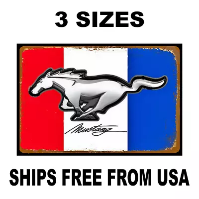 Mustang Sticker Sign Ford Vintage Replica American Classic Vinyl  Decal • $10.97