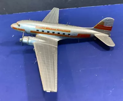 Vintage Twa Douglas Dc-3 Scale Model Plastic Airplane Monagram Twa Nc51165 • $60