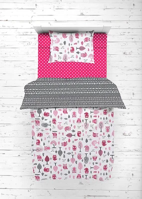 $63.72 • Buy Bacati Owls Girls Cotton 4 Pc Toddler Bedding Set, Pink/Grey