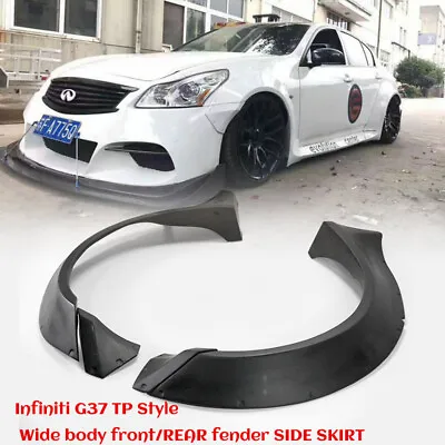 TP Style FRP Unpainted Wide Body Front Fender Flares Kits 4pcs For Infiniti G37 • $743