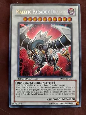 Yugioh Malefic Paradox Dragon YMP1-EN007 Limited Edition Secret Rare • $25