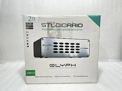 Glyph Studio RAID 2TB (2x1TB) Professional External Hard Drive ESATA/FW800/USB 3 • $109.91