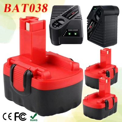 £12.69 • Buy 4.0AH 14.4V Ni-MH Battery / Charger For Bosch 2607335533 BAT038 BAT040 PSR1440
