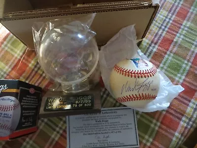 Wade Boggs 3000th Hit 8/7/99 Autographed Baseball COA 75/500 • $50