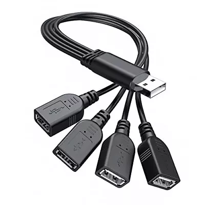 USB Male To 4 Female Y Splitter Hub Power Cord Extension Adapter Cable • $16.50