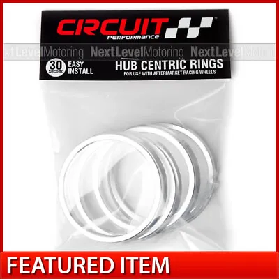 Circuit Performance 73.1 / 57.1 Aluminum Hub Centric Rings (Set Of 4) • $15.99