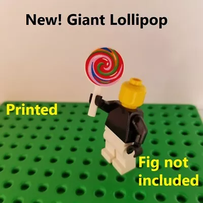 Lego Giant Lollipop Printed On A Stick Minifigure Candy Swirls Of Color FOOD • $6.07