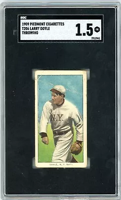 1909-11 T206 LARRY DOYLE Giants *Piedmont 150* SGC 1.5 Fair Condition • $99.99