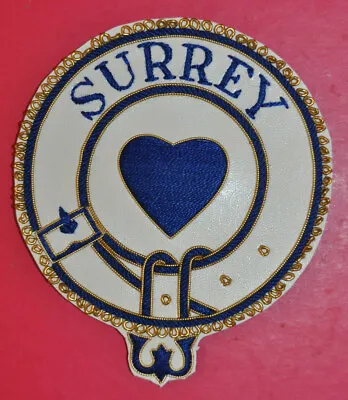 £6 • Buy Surrey Mark Past Provincial Grand Charity Steward Masonic Undress Apron Badge