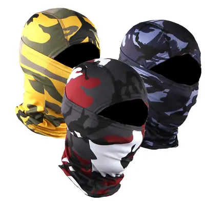 $6.99 • Buy Tactical Balaclava UV Protection Camo Face Mask Ski Sun Hood Masks For Men Women