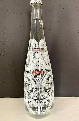 Vintage Christian Lacroix Evian Glass Water Bottle Limited Edition Excellent NOS • $28