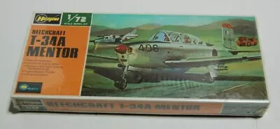 Classic 1975 HASEGAWA 1/72 Beechcraft T-34A Mentor FACTORY SEALED NEW • $39.95