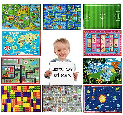 Kids Play Mat Play Gifts Floor Rug Play Mats Living Room Mat Indoor Toys Carpets • £14.97