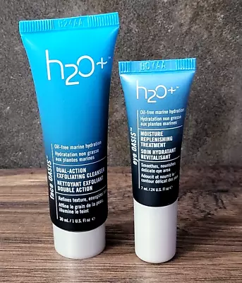 H20+ Face Oasis Moisture Replenishing Eye Treatment & Exfoliating Cleanser Mini • $10.99