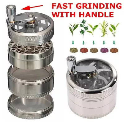 4 PCS Herb Tobacco Grinder Spice Herbal Metal Smoke Crusher Handle Hand Muller • $6.95