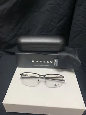 New Oakley Ox3233-0254 Cathode Pewter/black Authentic Eyeglasses Frame 54-18 -z3 • $69.99