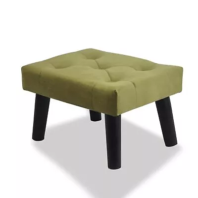 YLCHHOMY Small Footstool Ottoman Velvet Footrest Stool With Small Green  • $36.76