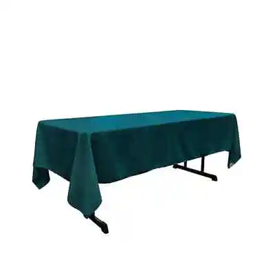 60  X 84  Long Rectangular Tablecloth - Polyester Poplin Tablecloth For Events  • $13.99