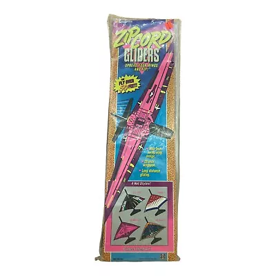 1992 Vintage Hasbro ZIPCORD GLIDERS Sun Warrior Toy Plane NEW • $62.99