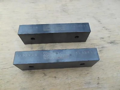 1 Pair SNAP JAWS 6MSJ-185 Soft Steel Flat/No Step Fits 6  Vise 1-3/4  X 1  X 6  • $62.99