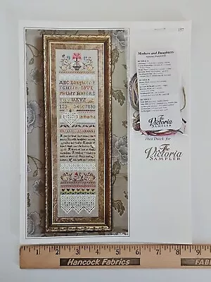 The Victoria Sampler MOTHERS AND DAUGHTERS Cross Stitch Pattern & Thread Pack  • $72