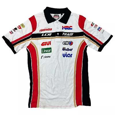 Honda Polo Shirt MotoGP Short Sleeve Racing Sponsors Vintage Black Mens Large • £19.99