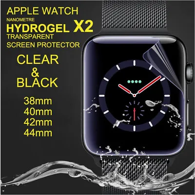 2X Full Cover HYDROGEL Screen Protector For IWatch Apple Watch 38/42/40/44mm • $3.59