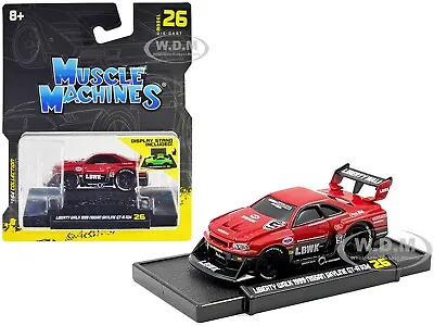 1999 Nissan Skyline Gt-r R34 #5 Liberty Walk 1/64 Diecast Muscle Machines 15566 • $6.99