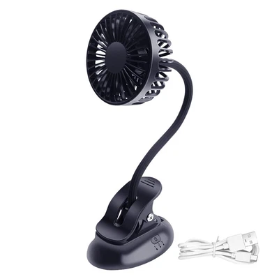 $29.92 • Buy Portable Clip Stroller Fan,3 Speeds Settings,Flexible Bendable Usb Recharge J2O9