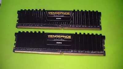 Used Corsair Vengeance LPX DDR4 DIMM Gaming  Desktop Memory 2 X 8Gb Modules • £19.99