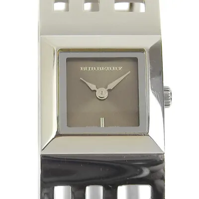 BURBERRY BU4701 Bangle Watch Heritage Watches Silver Stainless Steel Quart... • $363