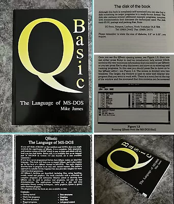 Q BASIC DOS By Mike James 1990s Computer Book The Language Of MS-DOS Microsoft • £19.95