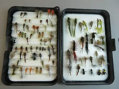 Trout Fly Fishing - Beautiful Collection Of 82 Flies - SkyKomish Fly Box  • $55