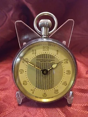 Vintage Art Deco Fancy Dial Greenwich Standard Pocket Watch  Running Well • $20.50