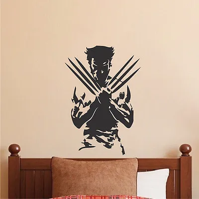 X Men Wall Decal Wolverine Wall Mural Vinyl Removable Superhero Design S99 • $37.95