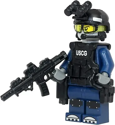 Custom US Coast Guard (MSRT) Officer Made With Real LEGO® Minifigure • $20.22