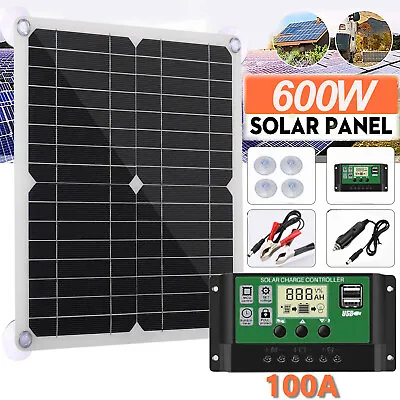 £10.89 • Buy Solar Panel Kit Battery Charger & 100A Controller For Car Van Caravan Boat