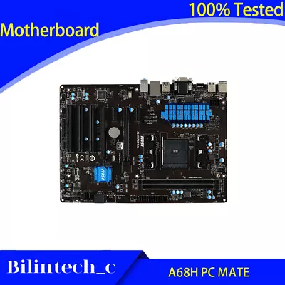 FOR MSI A68H PC MATE Motherboard Supports FM2+ USB3.0 A10-7850K 32GB DDR3 AMD • $95.23