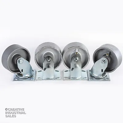 5  X 2  Swivel Casters  Steel Wheel HEAVY DUTY (2)Rigid (2)1000lb Each Tool Box • $74.76