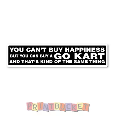 Buy A GO KART Sticker 200mm Water & Fade Proof Vinyl • $6.99