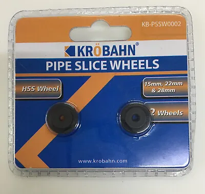 KROBAHN COPPER PIPE SLICE WHEELS- 2 WHEELS HSS Wheel 15mm 22mm And 28mm # • £4.50