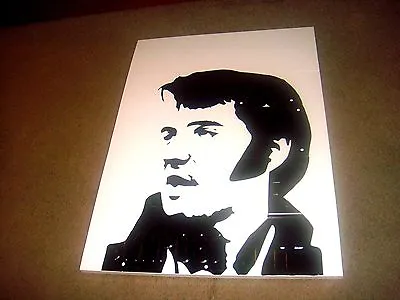 License Plate Portrait Of Elvis Presley! Original Unique Art Picture Of The King • $699