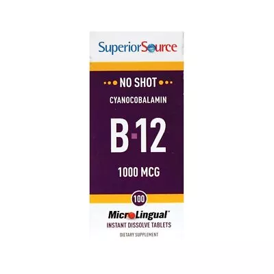 Superior Source B-12 Cyanocobalamin 1000 Mcg 100 Tabs • $13.05