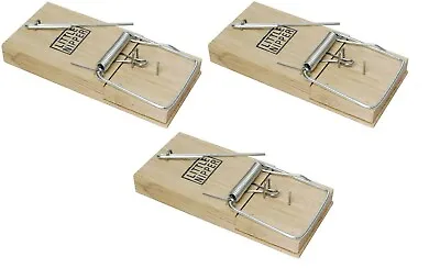 £5.12 • Buy 3 X Little Nipper Traditional Wooden Mouse Trap
