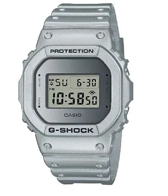 G-Shock 5600 Retro Futuristic Metallic Silver Digital Dial 49mm Watch DW5600FF-8 • $89.99