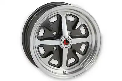 Mustang Wheel Magnum 400 4 Lug 14x6 Charcoal Machined 1964 - 1973 • $190.95