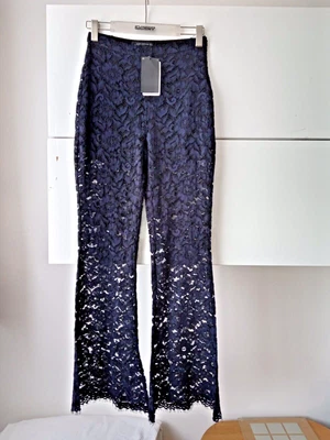 £11.99 • Buy NEW *Zara Woman* Navy Lace Trousers, + Lined Shorts Section Size S/10 Cost £40