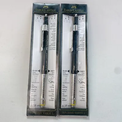 Lot Of 2 - Faber Castell TK Fine Vario L Mechanical Pencil 0.35mm Drafting New • $42.28