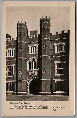 Hampton Court Palace Richmond London Real Photo Postmark 1954 RPPC Postcard • £5